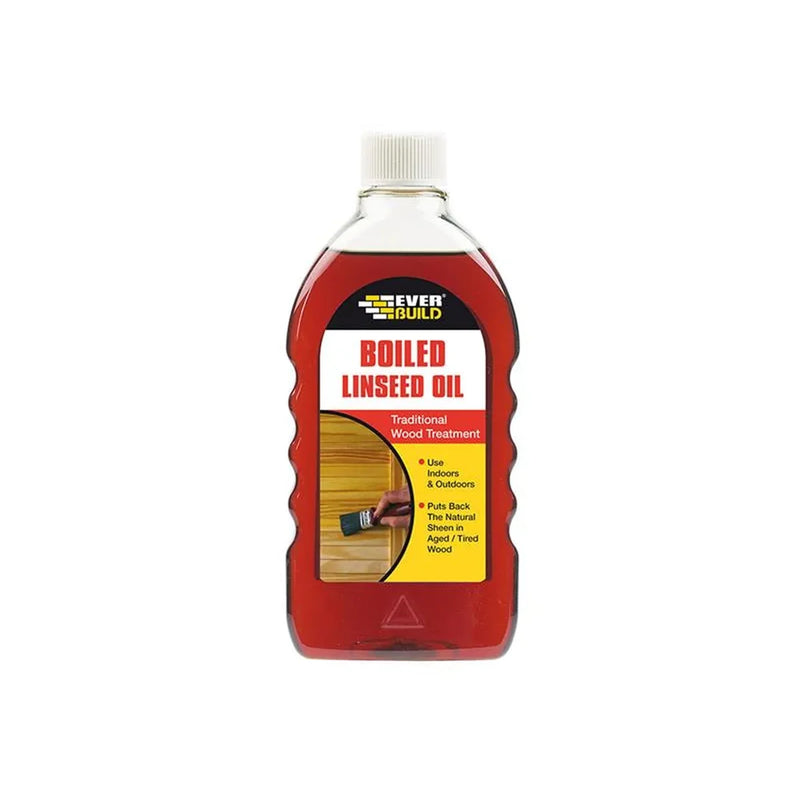 Everbuild Sika Boiled Linseed Oil 500ml Wood Treatment
