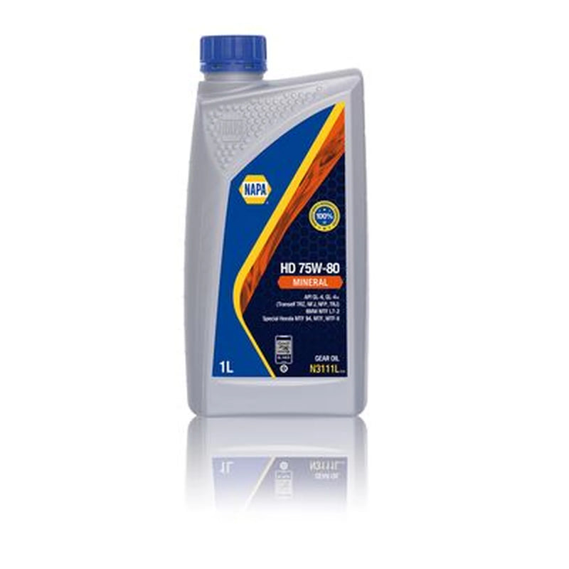 NAPA Manual Transmission Oil 1L GL-4+ MTF LT-2 75W-80 fits Alfa Romeo 145