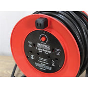 Faithfull Power Plus Open Drum Cable Reel 240V 13A 2-Socket 25m Faithfull Power Plus - Dynamic Drive