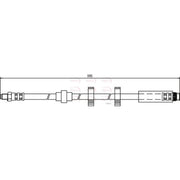 Apec Brake Hydraulic Hose Line Front fits Peugeot 607 2000-2006 2.0 2.2