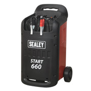 Sealey Starter/Charger 660/100A 12/24V 230V START660 Sealey - Dynamic Drive