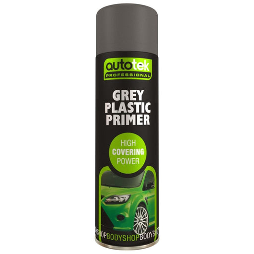 Autotek Professional Grey Plastic Primer 500ml Spray High Coverage - image 1