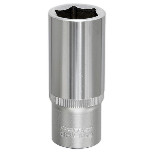 Sealey WallDrive Socket 18mm Deep 3/8"Sq Drive S3818D Sealey - Dynamic Drive