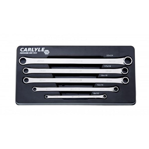 Carlyle Hand Tools Spanner Set - Box End - Combination Box Metric - 5 Piece Caryle Tools - Dynamic Drive