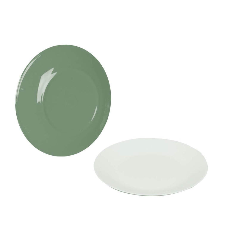 Bo-Camp Tableware Two-Tone Melamine 16 Pieces Green/White Bo-Camp - Dynamic Drive