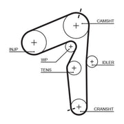 Gates Timing Belt & Water Pump Kit KP55500XS