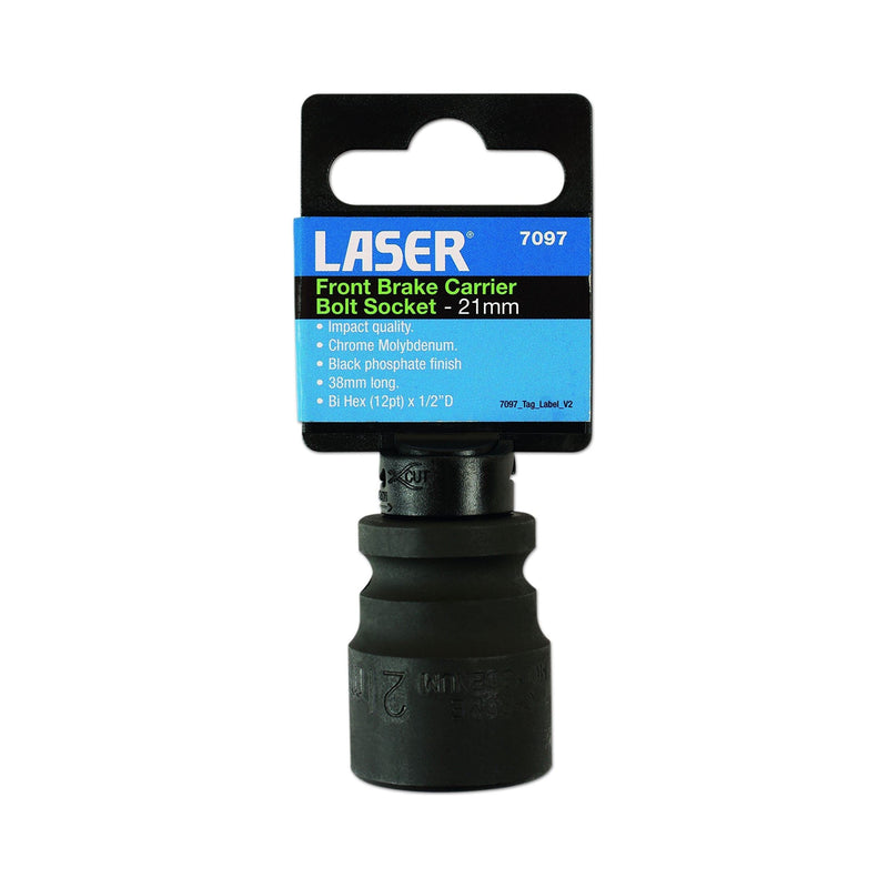 Laser Front Brake Carrier Bolt Socket 21mm 7097 Laser - Dynamic Drive
