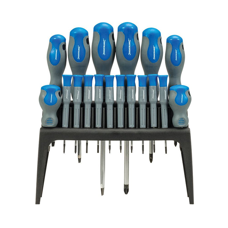 Silverline Soft-Grip Screwdriver Set 18pce 18pce Silverline - Dynamic Drive