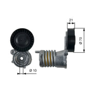 Gates Auxiliary Belt Tensioner T39157