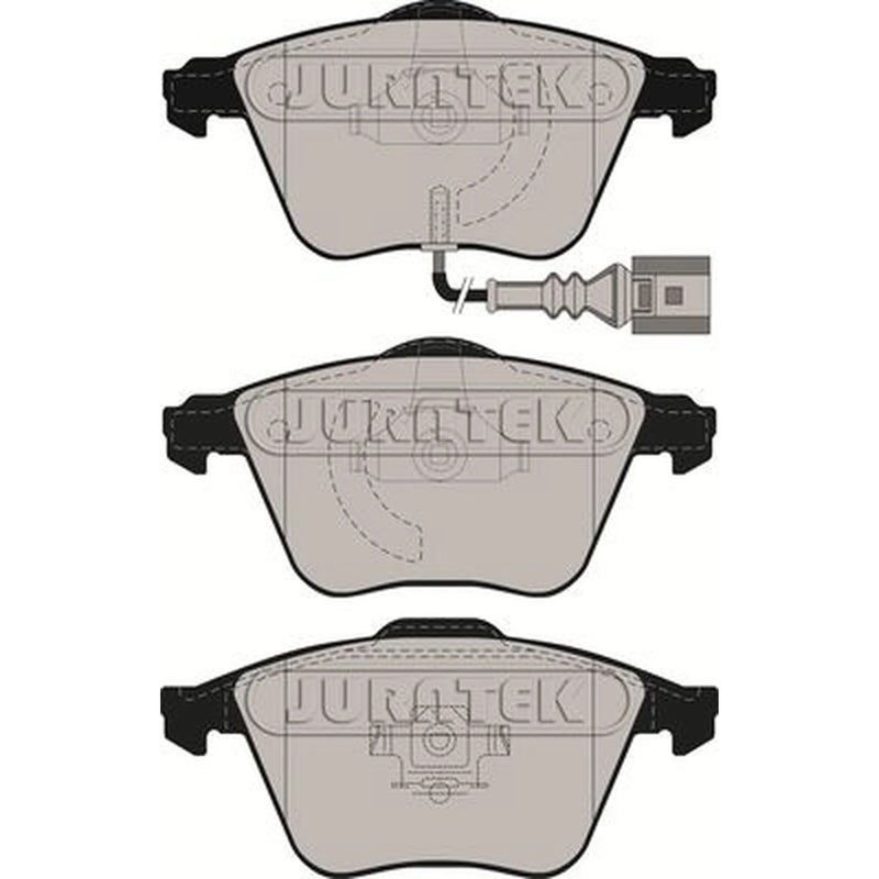 Juratek Front & Rear Pads fits Skoda Superb II 2008-2015 3.6