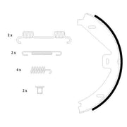 Mintex Parking Brake Shoe Set fits Mercedes-Benz C-Class 2011-2012 204.377