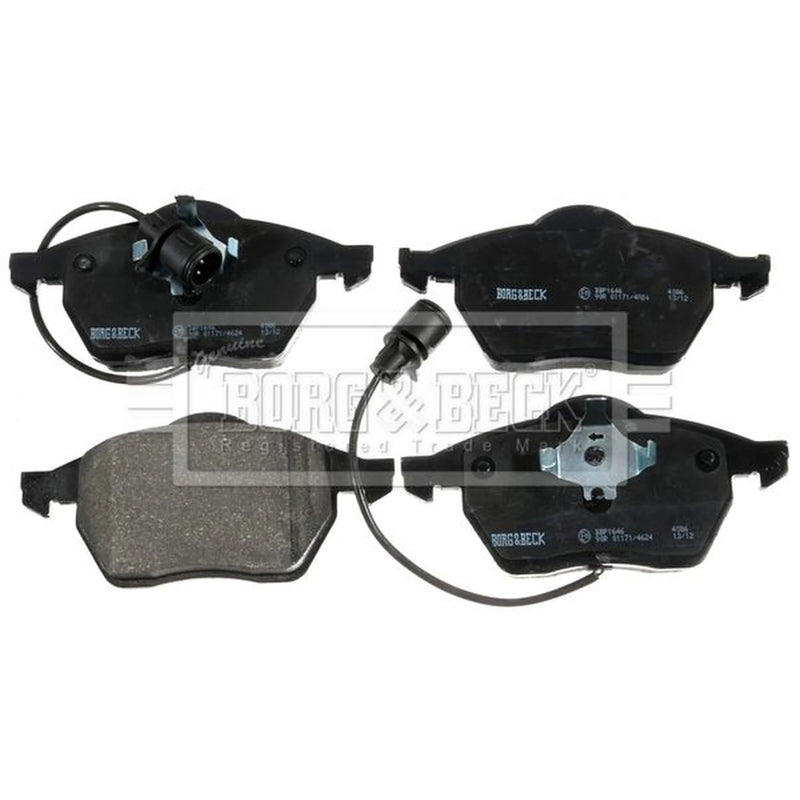 Borg & Beck Front Brake Discs & Pads fits Audi A4 B5 1996-2001 1.9 2.5 2.8