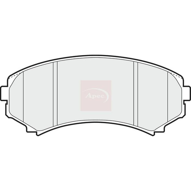 Apec Front Brake Pad Set fits Mitsubishi Grandis 2004-2011 2.0 2.4