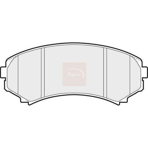 Apec Front Brake Pad Set fits Mitsubishi Grandis 2004-2011 2.0 2.4
