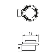 Bosch Car Light Bulb H11 PGJ19-2 24V 70W