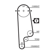 Gates Timing Belt Kit with Rollers fits Honda Civic 1987-1995 1.3 1.4 1.5