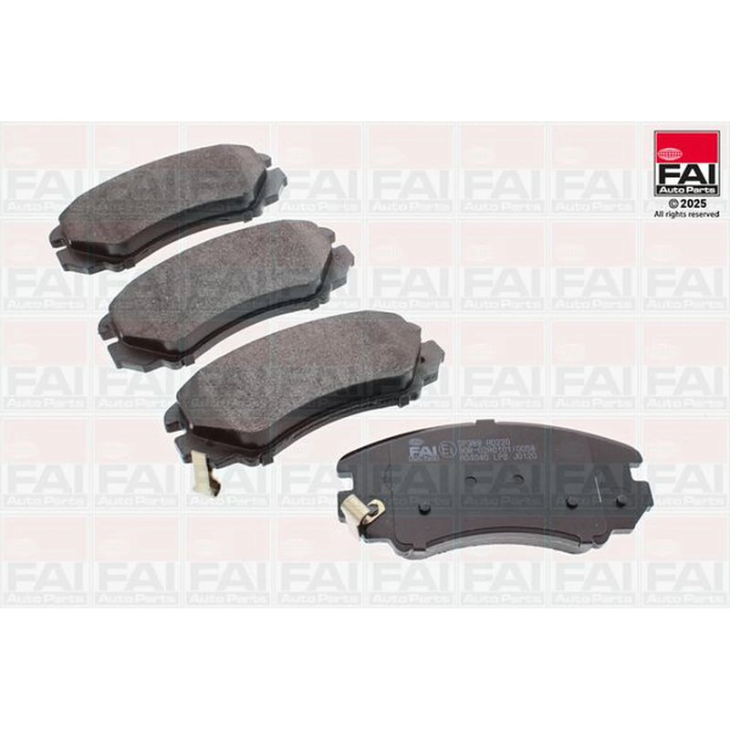 FAI Front Brake Pad Set fits Hyundai Coupe II 2001-2009 2.7