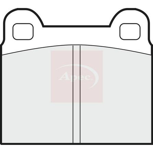 Apec Rear Brake Pad Set fits Alfa Romeo Alfetta 1978-1984 2.0