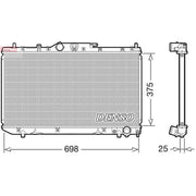 Denso Engine Radiator DRM50114