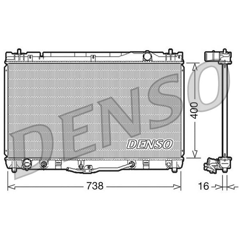 Denso Engine Radiator fits Toyota Camry 2001-2006 3.0