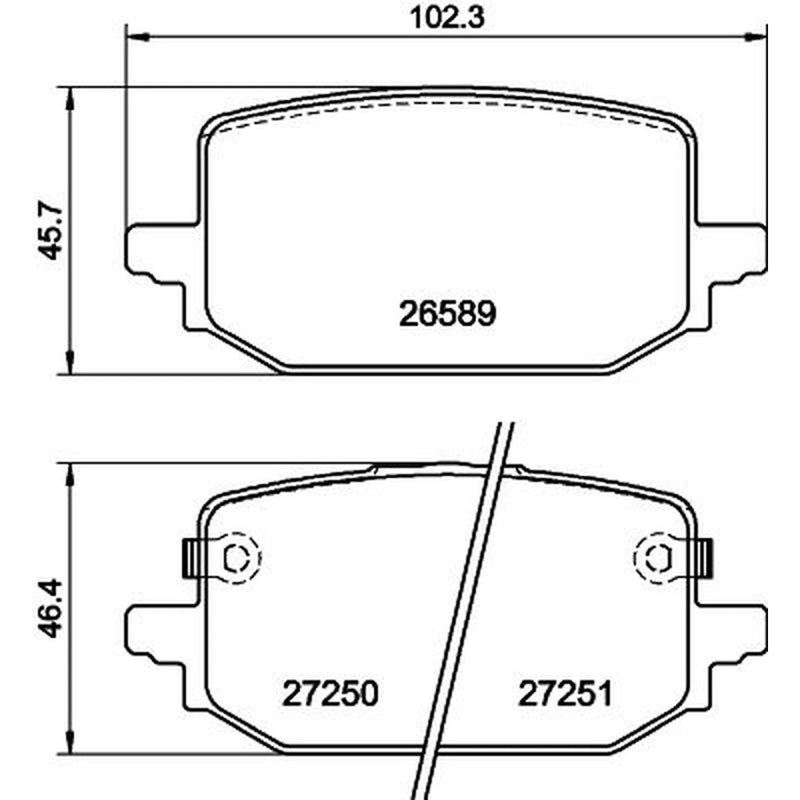 Mintex Rear Brake Pad Set MDB4554