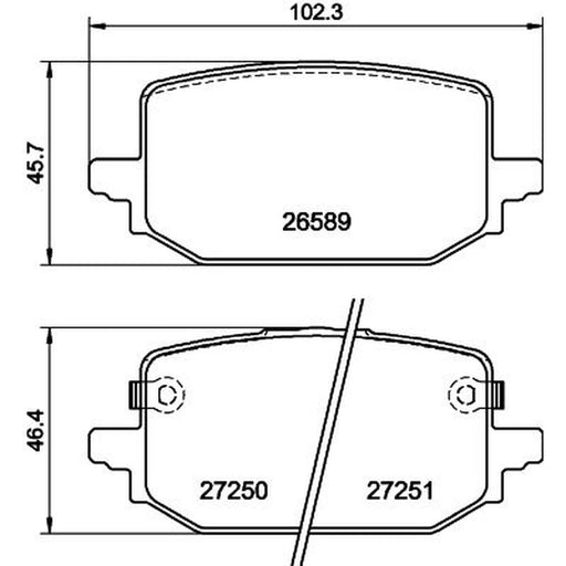 Mintex Rear Brake Pad Set MDB4554