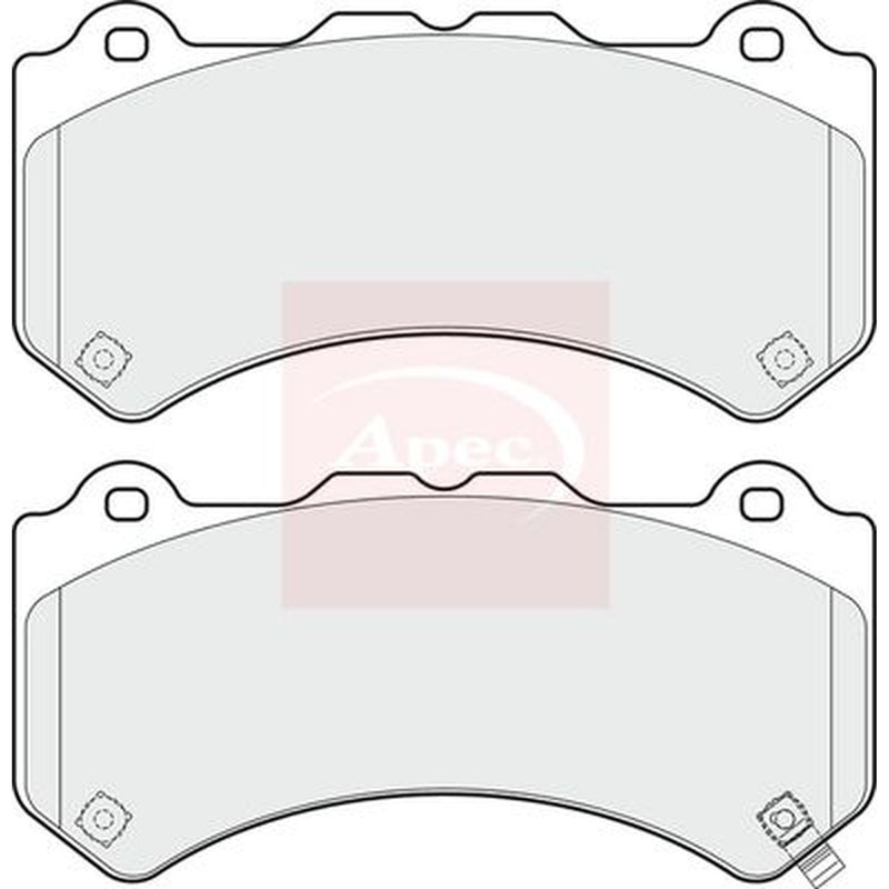 Apec Front Brake Pad Set fits Jeep Grand Cherokee IV 2011 on 6.4