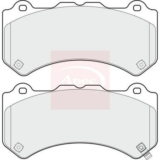Apec Front Brake Pad Set fits Jeep Grand Cherokee IV 2011 on 6.4