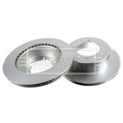 Borg & Beck Rear Brake Vented Discs & Pads fits Nissan Patrol Gr 1997-2001