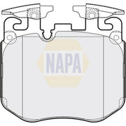 NAPA Front Brake Pad Set fits BMW 4 Gran 2021 on