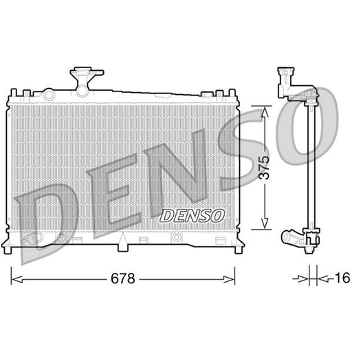 Denso Engine Radiator fits Mazda 6 2002-2007 1.8 2.0