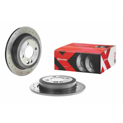 Brembo Xtra 2 x Perforated Brake Discs fits Mini Mini 2001-2012