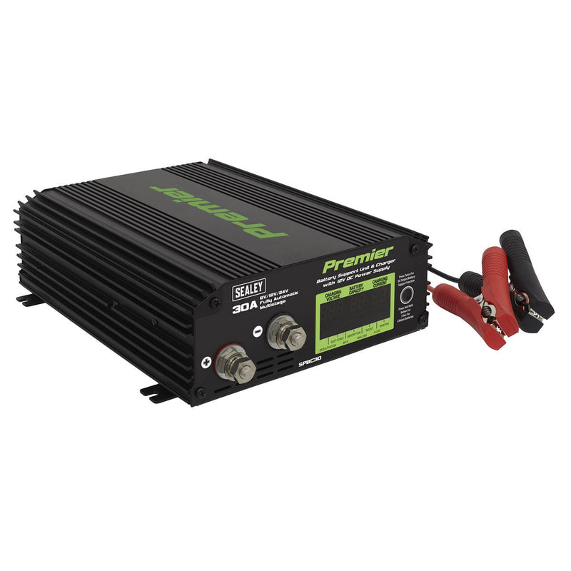 Sealey Battery Support Unit Charger & Maintainer 30A SPBC30 Sealey - Dynamic Drive