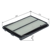 Bosch Engine Air Filter fits Renault Koleos II 2016 on 1.6