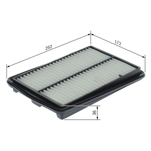 Bosch Engine Air Filter fits Renault Koleos II 2016 on 1.6