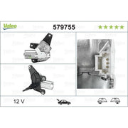 Valeo Front/Rear Wiper Motor Rear 579755
