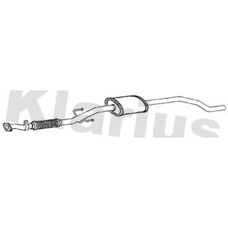 Klarius Box With Centre Pipe Centre fits Alfa Romeo Mito 2008-2013 1.4