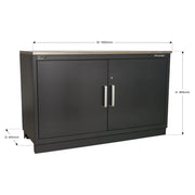 Sealey Modular Floor Cabinet 2 Door 1550mm Heavy-Duty APMS02 Sealey - Dynamic Drive