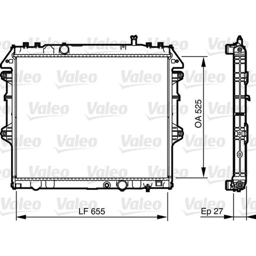 Valeo Engine Radiator 735442