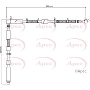 Apec Brake Hydraulic Hose Line Front Left HOS4175