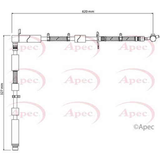 Apec Brake Hydraulic Hose Line Front Left fits Land Rover Range Rover Sport I