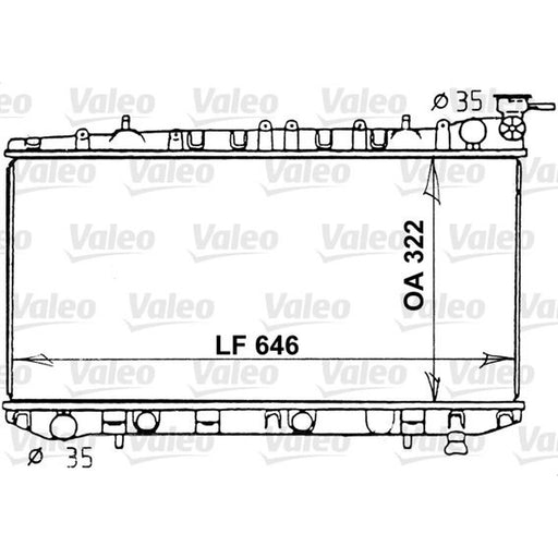 Valeo Engine Radiator 731202
