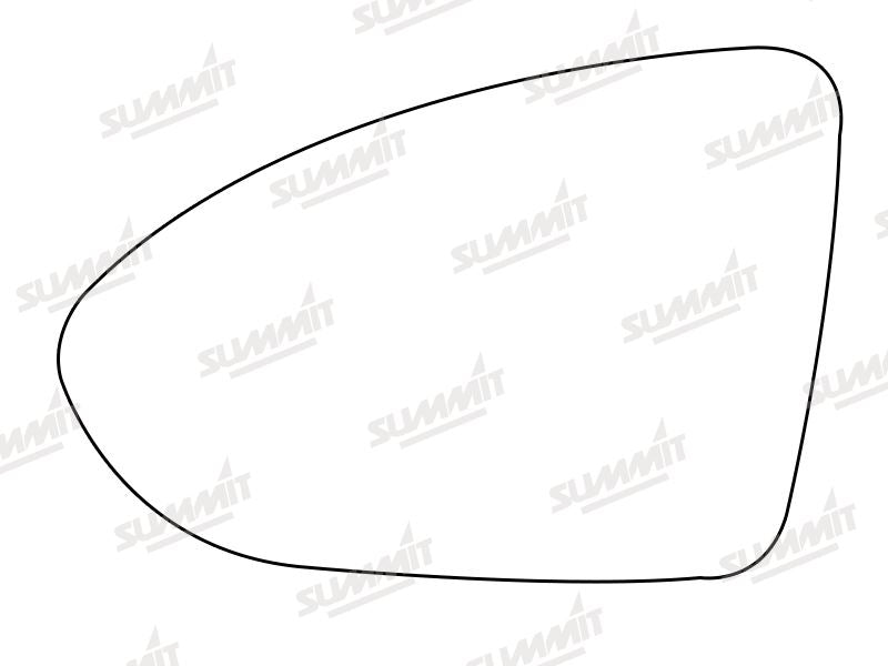 Summit Heated Base Plate With Blind Spot Mirror Glass fits VW Golf Mk 7 12 on LHS Summit - Bars 4 Cars