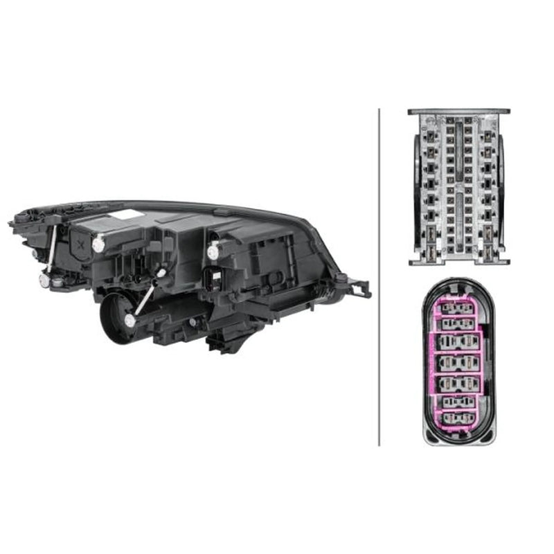 Hella Headlight Headlamp LED Left fits Skoda Kodiaq I 2016-2021 1.4 1.5 2.0