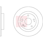 Apec 2 x Solid Brake Discs fits Honda E 2019 on