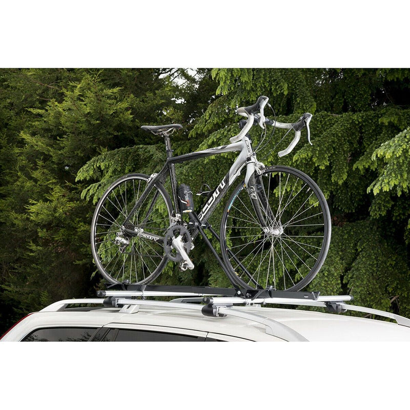 Car Roof Mounted Rack Bar Mounted Bike Cycle Carrier Upright Bike Carrier Summit - Bars 4 Cars