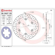 Brembo Rear Brake Rigid Brake Disc Discs & Pads fits Honda Nt 1998-2010
