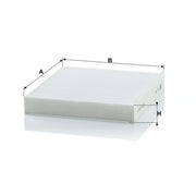 MANN-FILTER Cabin Air Filter (Pollen Filter) behind the glove compartment