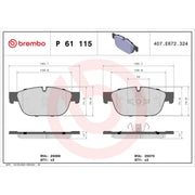 Brembo Front & Rear Brake Discs & Pads fits Peugeot Rcz 2010-2015 1.6 2.0