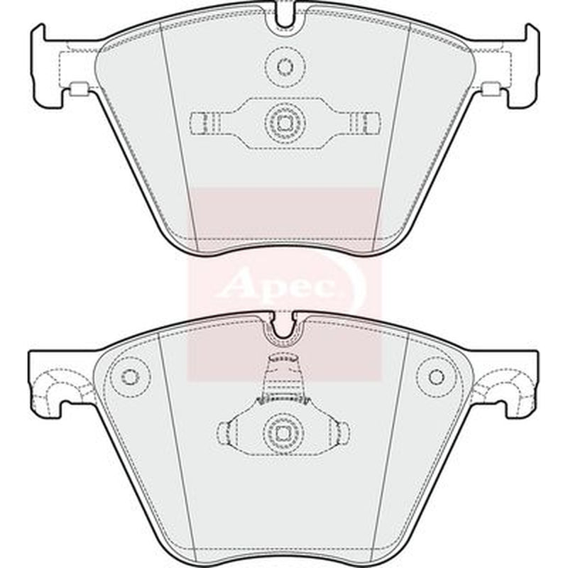 Apec Front Brake Pad Set fits BMW 5 Gran Turismo 2009-2017
